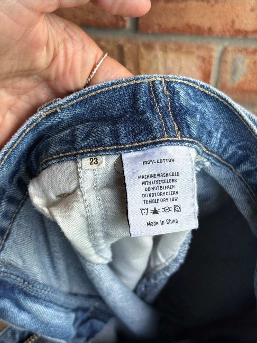 GRLFRND x Maggie MacDonald The Leigh Mid Rise Denim Trouser Wide Leg Jeans XS - Picture 10 of 11